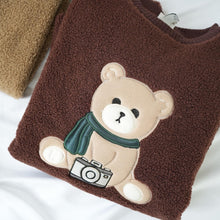 Load image into Gallery viewer, BTS - Bangtan Bear V (Women's Sherpa Sweatshirt)