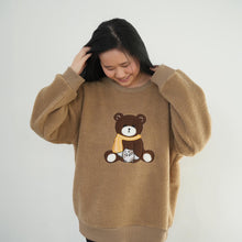 Load image into Gallery viewer, BTS - Bangtan Bear Jimin (Women's Sherpa Sweatshirt)