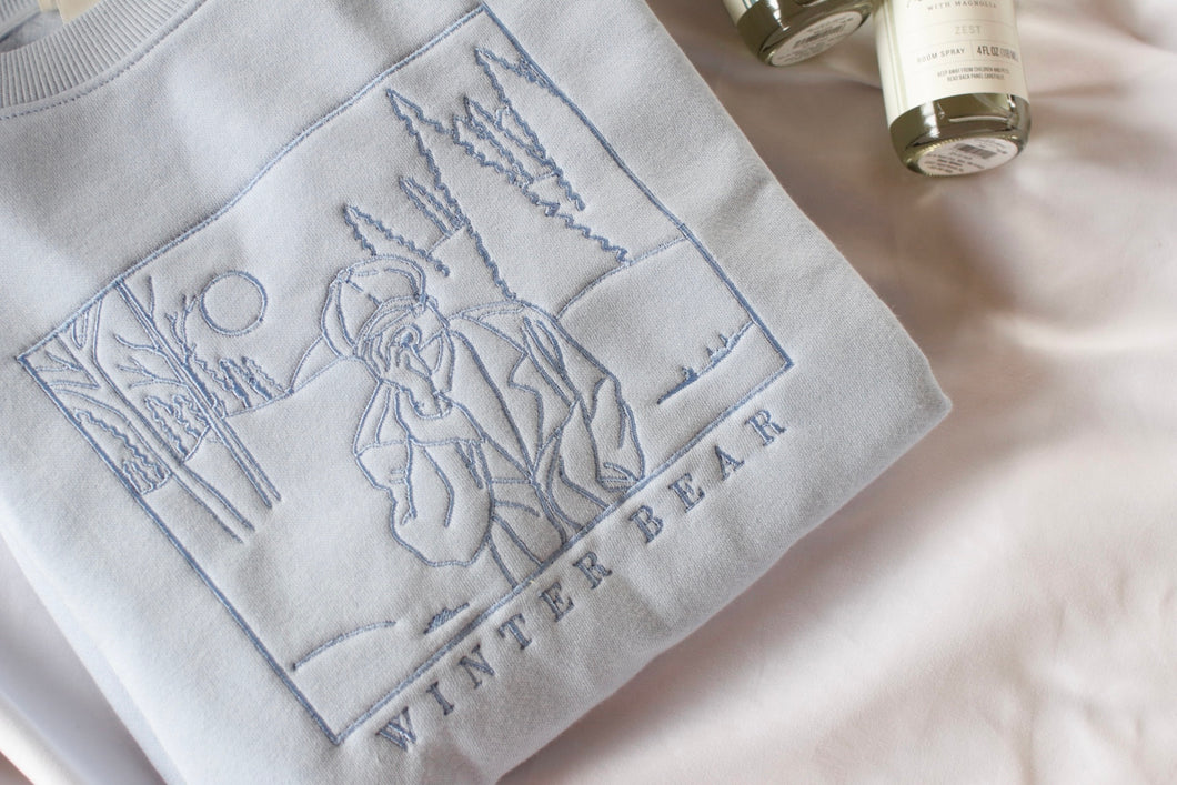 BTS V - Winter Bear (Women's Light Blue)